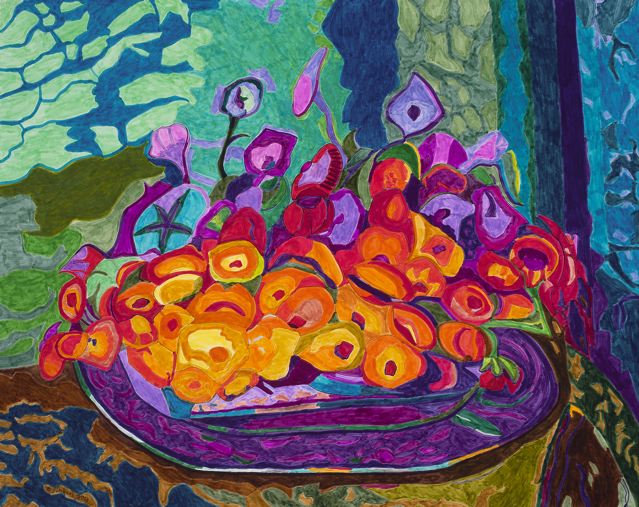 Poppies and Convulvus